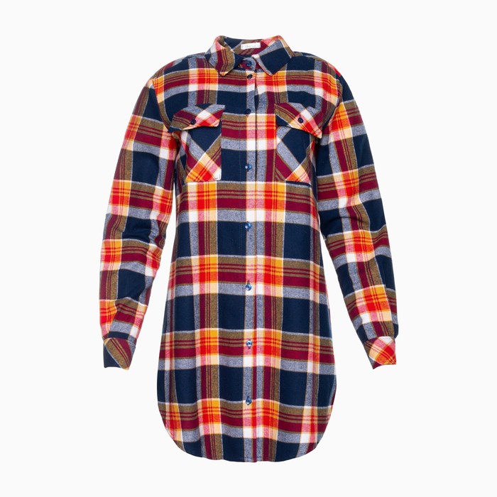 Платье рубашка, цвет тёмно-синий МИКС, размер 48 54729