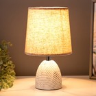 Настольная лампа "Алми" E14 40Вт белый 15х15х26,5 см RISALUX - Фото 3