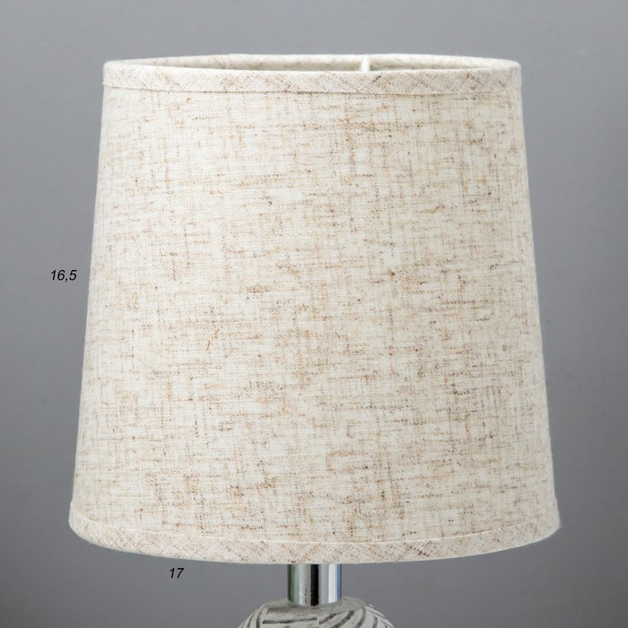 Настольная лампа "Алми" E14 40Вт белый 15х15х26,5 см RISALUX - фото 1907463752