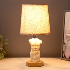 Настольная лампа "Скульптура" E14 40Вт белый 15х15х26,5 см RISALUX - Фото 3
