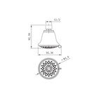 Душевая лейка Lemark LM8043C, верхняя, круглая, диаметр 85 мм, 3 функции, хром - Фото 2