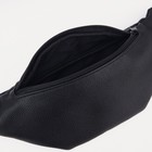 Поясная сумка на молнии TEXTURA, цвет чёрный - фото 11955380
