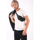 Сумка поясная TEXTURA на молнии, 30×5×12 см, синяя - Фото 2