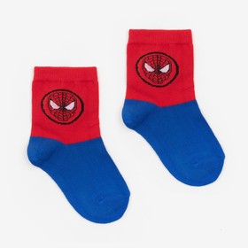 Носки детские "Spider-Man", цвет синий/красный, размер 18 (29-31)