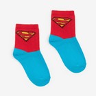 Носки детские "Superman", цвет красный/синий, размер 16 (26-28) - фото 9795816