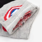 Носки детские "Captain America", цвет серый/черный, размер 16 (26-28) - фото 45701762