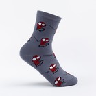 Носки детские "Spider-Man", цвет серый, размер 20 (32-34) - фото 9795843