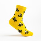 Носки детские "Batman", цвет желтый, размер 14 (23-25) - фото 9795863