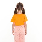 Футболка детская, цвет оранжевый, рост 110 см - Фото 3