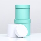 Набор круглых коробок 3 в 1 «Краски» ,микс, 18 × 18 × 18 - 14×14×14 см 7940087