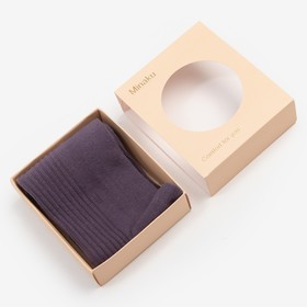 Носки женские MINAKU цвет фиолетовый, размер 36-39 (23-25 см)