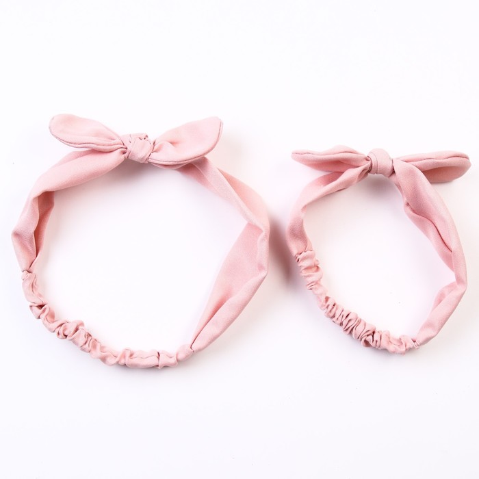 Набор повязок для мамы и дочки Baby of nature: pink - фото 1907463875