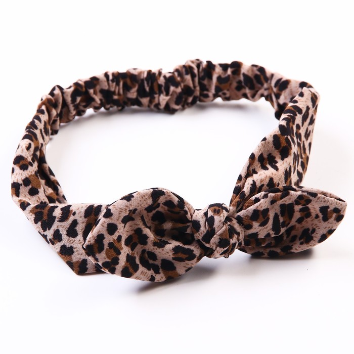 Набор повязок для мамы и дочки Leopard print - фото 1907463882