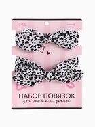 Повязка на голову для мамы и дочки M&B «Family look: Далматин» 2 шт., белый - Фото 7