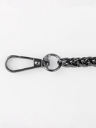 Цепочка для сумки, с карабинами, железная, 7×7 мм, 120 см, цвет чёрный никель - Фото 2