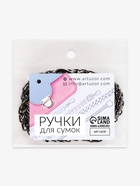 Цепочка для сумки, с карабинами, железная, 7×7 мм, 120 см, цвет чёрный никель - Фото 5