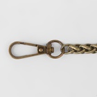 Цепочка для сумки, с карабинами, железная, 7×7 мм, 120 см, цвет бронзовый - Фото 2