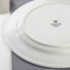 Тарелка фарфоровая плоская CORAL, d=27,5 см, цвет белый - Фото 4