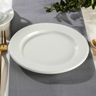 Тарелка фарфоровая пирожковая CORAL, d=17 см, цвет белый - фото 4354330
