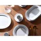 Тарелка фарфоровая пирожковая CORAL, d=17 см, цвет белый - фото 4354333