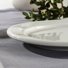 Тарелка фарфоровая пирожковая CORAL, d=17 см, цвет белый - фото 4354331