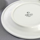 Тарелка фарфоровая пирожковая CORAL, d=17 см, цвет белый - Фото 4