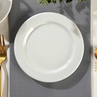 Тарелка фарфоровая пирожковая CORAL, d=15 см, цвет белый - фото 318921311