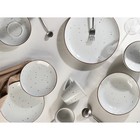 Тарелка фарфоровая плоская DOTS white, d=16,5 см, цвет белый 7598760 - фото 319921960