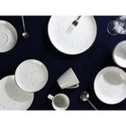 Блюдце фарфоровое кофейное DOTS white, d=11,5 см - Фото 5