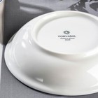 Тарелка фарфоровая глубокая DOTS nube, 500 мл, d=20 см, цвет белый - фото 21635785