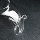 Чайник стеклянный заварочный с металлической крышкой и ситом «Жак», 1,5 л, 23×16×13,5 см - Фото 3