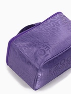 Косметичка-сундучок на молнии, на подкладке, с ручкой, зеркалом, с буквами, фиолетовая - Фото 7