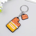 Брелок резина "Шококотики" 5х3,5 см долька 2х2 см (комплект 12 шт) - фото 24382572