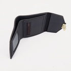 Кошелёк женский на кнопке, цвет чёрный 7708981