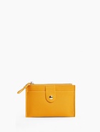 Картхолдер с монетницей на молнии, на 3 карты, с окошком, жёлтый - Фото 5