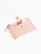 Картхолдер с монетницей на молнии, на 3 карты, с окошком, нежно-розовый - Фото 4