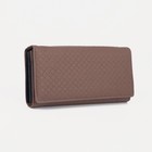 Кошелёк женский на магните, цвет коричневый - Фото 1