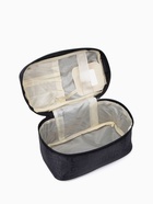 Косметичка-сундучок на молнии, на подкладке, с ручкой, зеркалом, с буквами, чёрная - Фото 2