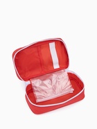 Косметичка-аптечка на молнии, на подкладке, с ручкой, красная - Фото 2