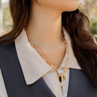 Кулон «Цепь» плоский диск 2 нити, цвет золото, 42 см - Фото 2