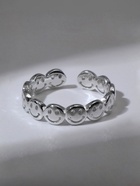 Кольцо «Тренд» смайлики, цвет серебро, безразмерное - Фото 4