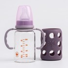 УЦЕНКА Бутылочка в силиконовом чехле, стекло, от 3 мес., 120 мл., цвет МИКС для девочки - Фото 7