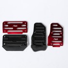 УЦЕНКА Накладки на педали Cartage, антискользящие, красный, набор 2 шт. - Фото 3