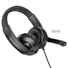 Наушники Borofone BO102, игровые, накладные, микрофон, 3.5 мм, 1.2 м, чёрные - фото 51301363 Наушники Borofone BO102, игровые, накладные, микрофон, 3.5 мм, 1.2 м, чёрные - фото 51301363