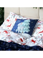 Подушка декоративная новогодняя «Этель. Happy winter», 40×40 см, велюр - Фото 2