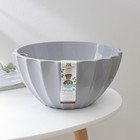 Кашпо для цветов с автополивом «Ракушка», 2.4 л, d=22 см, h=10.5 см, серое - Фото 7