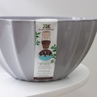 Кашпо для цветов с автополивом «Ракушка», 2.4 л, d=22 см, h=10.5 см, серое - Фото 8