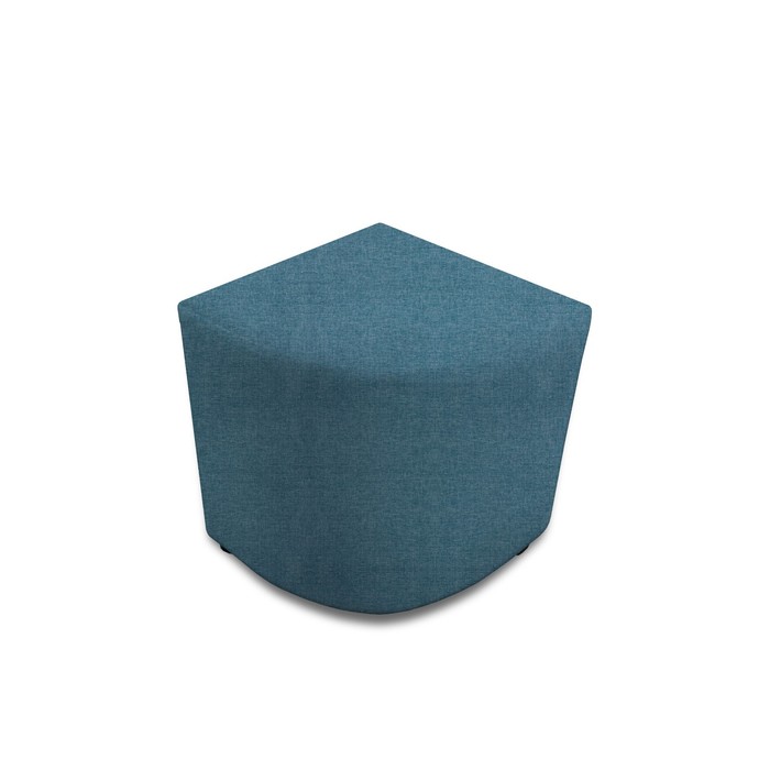 Пуф угловой, 370 × 370 × 420 мм, рогожка savana plus, цвет blue - Фото 1
