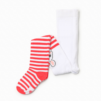 Колготки детские новогодние KAFTAN «Зайчик», рост 92-98 см, белые