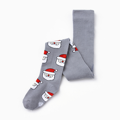 Колготки детские новогодние KAFTAN «Дед Мороз» 92-98 см, серый